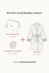 Zestaw Kimono + Kosmetyczka + Scrunchie